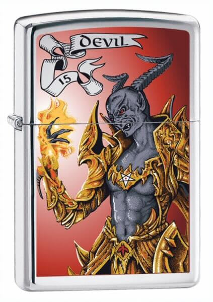 Zippo Tarot Card Devil 24487 - Last Few in Stock Highly