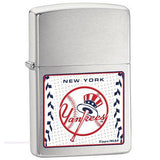 Zippo MLB New York Yankees Brushed Chrome 24583