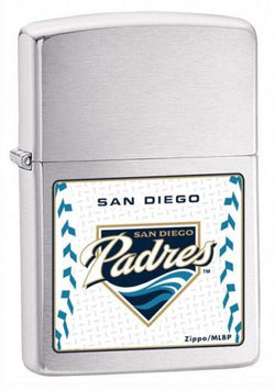 Zippo MLB San Diego Padres Brushed Chrome 24587