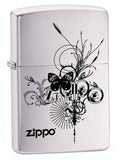 Zippo Butterfly with Zippo Logo Brushed Chrome 24800