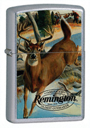 Zippo Remington Deer Street Chrome 24818