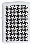Zippo Hounds Tooth White Matte 24888