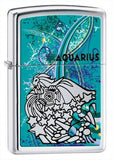 Zippo Zodiac Aquarius High Polish Chrome 24929