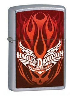 Zippo Harley Davidson Blazing Flames Street Chrome 24958