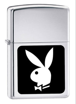 Zippo Playboy Bunny Black & White High Polish Chrome 250PB.107