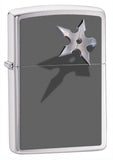 Zippo Lighter BS Star Brushed Chrome 28030