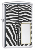 Zippo Zebra High Polish Chrome Lighter 28046