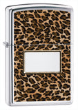 Zippo Leopard High Polish Chrome Lighter 28047