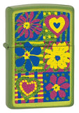 Zippo Funky Hearts and Flowers Lurid 28057