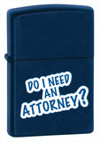 Zippo Do I Need An Attorney Navy Matte 28063