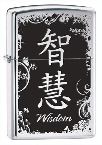 Zippo Chinese Wisdom High Polish Chrome 28066