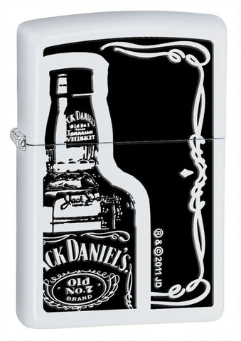 Zippo White Matte Jack Daniel's Lighter 28252
