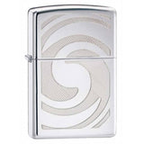 Zippo Swirl 3D Abstract High Polish Chrome 28286