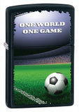 Zippo Football in Stadium One Game One World Black Matte 28301