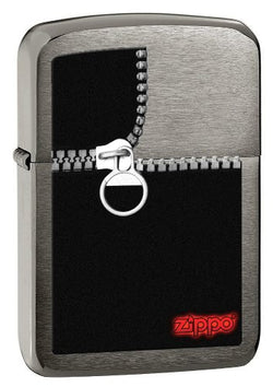 Zippo 1941 Black Chrome Zipper Lighter 28326