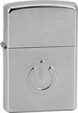 Zippo Street Chrome Power Button 28329