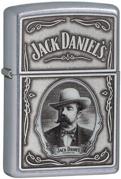 Zippo Street Chrome Jack Daniels Portrait 28343