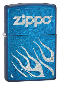 Zippo Flames Cerulean Lighter 28364