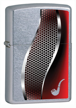 Zippo Street Chrome Red Pipe Lighter 28371