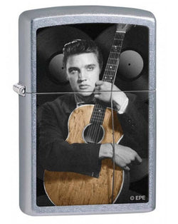 Zippo Elvis Presley and Guitar Street Chrome 28431