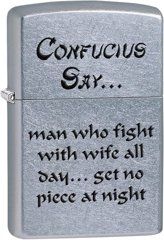 Zippo Confucius Say Wife Night 28460