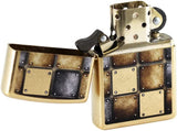 Zippo Gold and Silver Square Gold Dust 28539