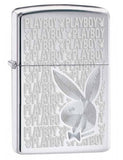 Zippo Playboy Bunny Logo High Polish Chrome 28545