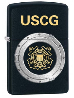 Zippo US Coast Guard Seal Black Matte 28623