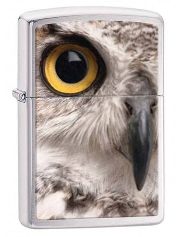 Zippo Snowy Owl Brushed Chrome 28650