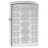 Zippo Swirled Circles High Polish Chrome 28657