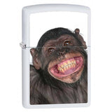 Zippo Chimpanzee Grin White Matte 28661