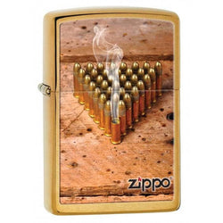 Zippo Smoking Bullet Brushed Brass 28674