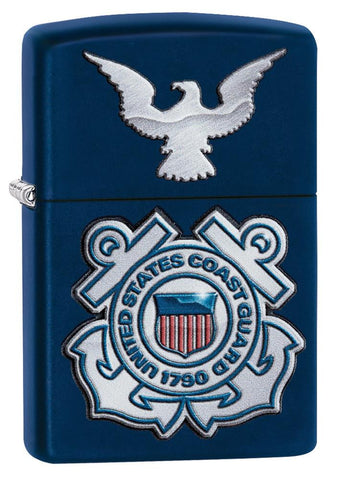 Zippo US Coast Guard Crest and Eagle Navy Matte 28681