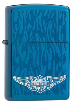 Zippo Harley-Davidson Wings Ghost Sapphire 28687