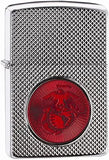 Zippo USMC Red Logo Armor High Polish Chrome 28749