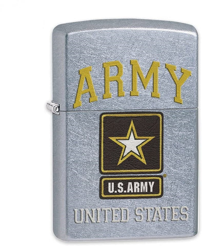 Zippo US Army Logo Street Chrome 28753