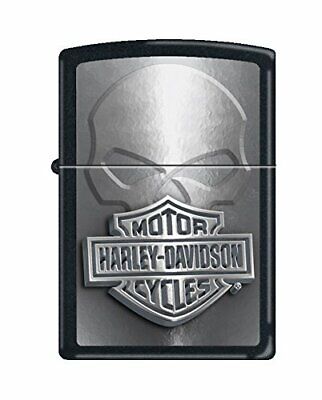 Zippo Harley-davidson Skull Black Matte 28813