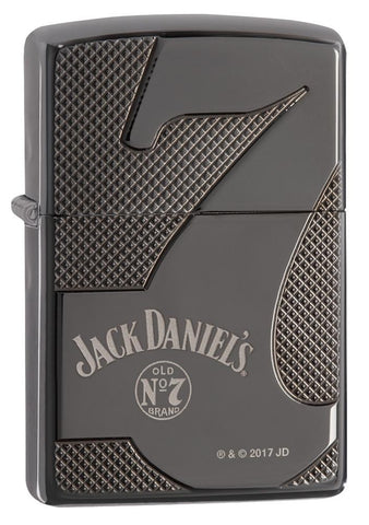 Zippo Jack Daniel's Old No. 7 Armor High Polish Black Ice 28817