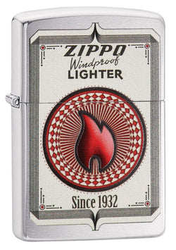 Zippo Trading Cards Brushed Chrome 28831