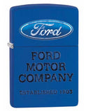 Zippo Ford Vintage Logo Royal Blue Matte 28838