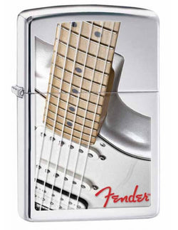 Zippo Fender Guitar High Polish Chrome 28845