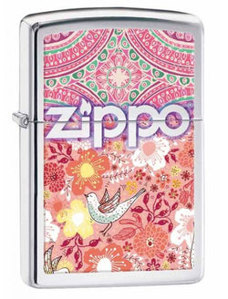 Zippo Flowers and Songbird High Polish Chrome 28851