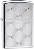 Zippo Wavy Diamonds Pocket Lighter, High Polish Chrome 28951