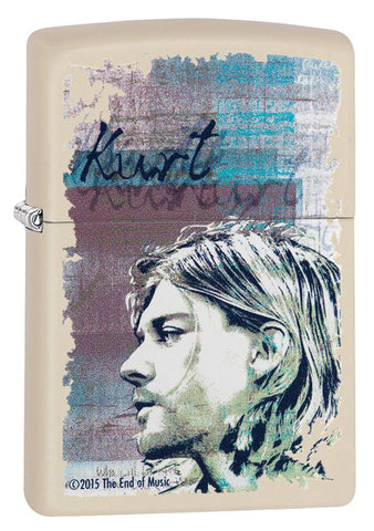 Zippo Kurt Cobain Portrait Cream Matte 29051