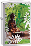 Zippo Buddha Lighters - Brushed Chrome 29058