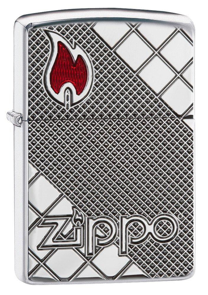 Zippo ジッポー アーマー 鯉 カープ 昇鯉 ブラックマット 銀差し