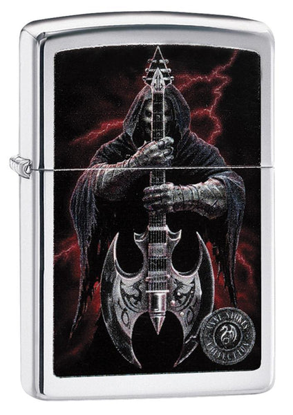 Zippo Anne Stokes Grim Reaper with Scythe Guitar 29109 - Free