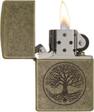 Zippo Tree of Life Pocket Lighter, Antique Brass 29149
