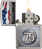 Zippo Pearl Harbor 75th Anniversary Brushed Chrome 29176