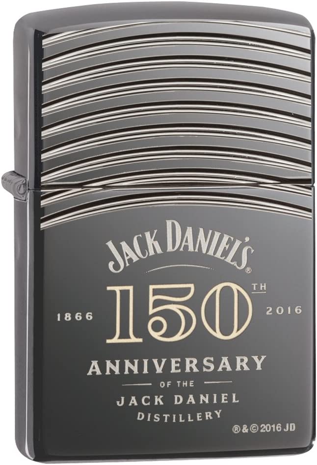 Zippo Jack Daniel's 150 Anniversary Armor Black Ice 29189